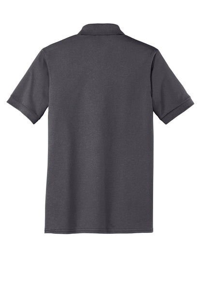 Port & Company Tall Core Blend Jersey Knit Polo - Charcoal - flat back