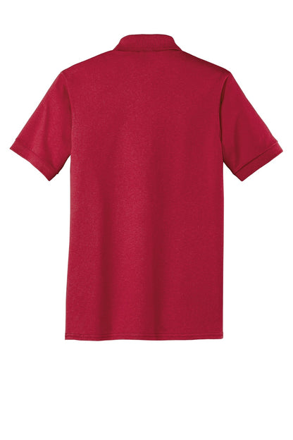 Port & Company Tall Core Blend Jersey Knit Polo - Red - flat back