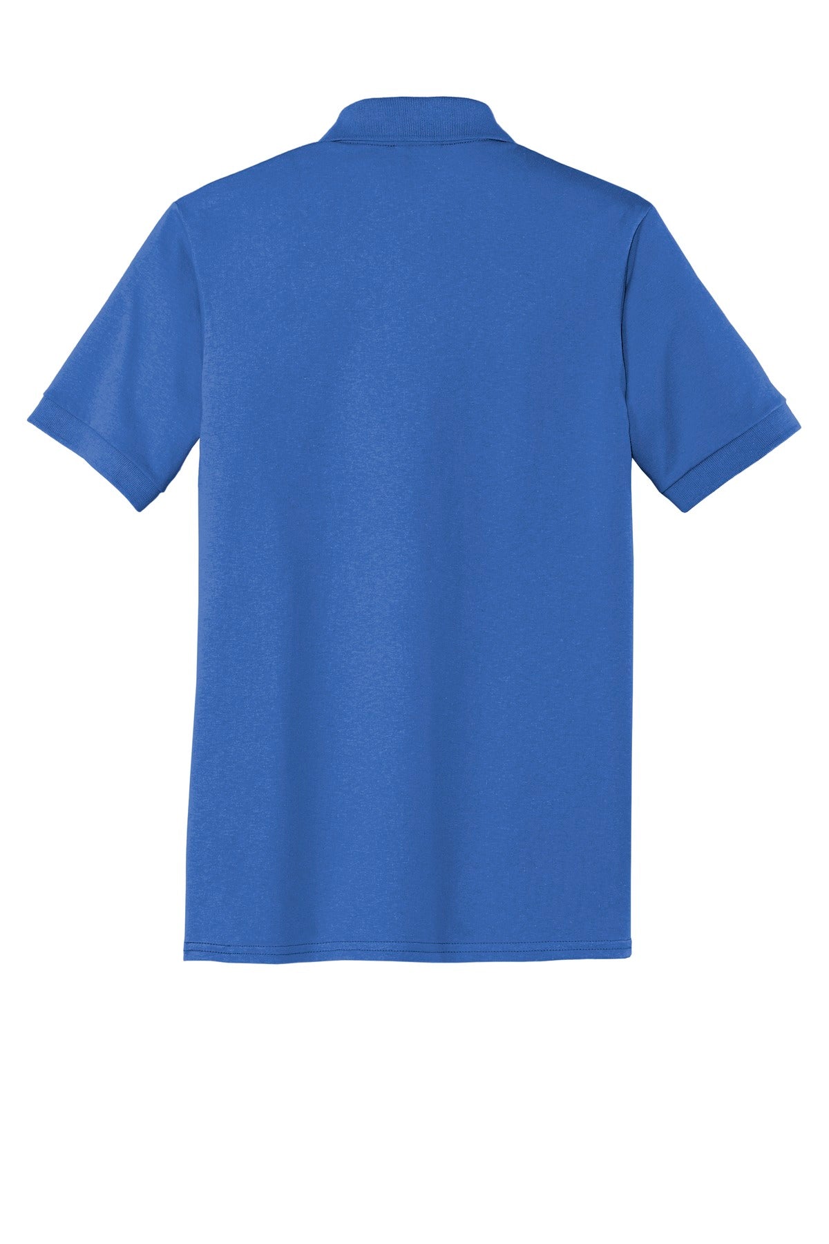 Port & Company Tall Core Blend Jersey Knit Polo - Royal - flat back