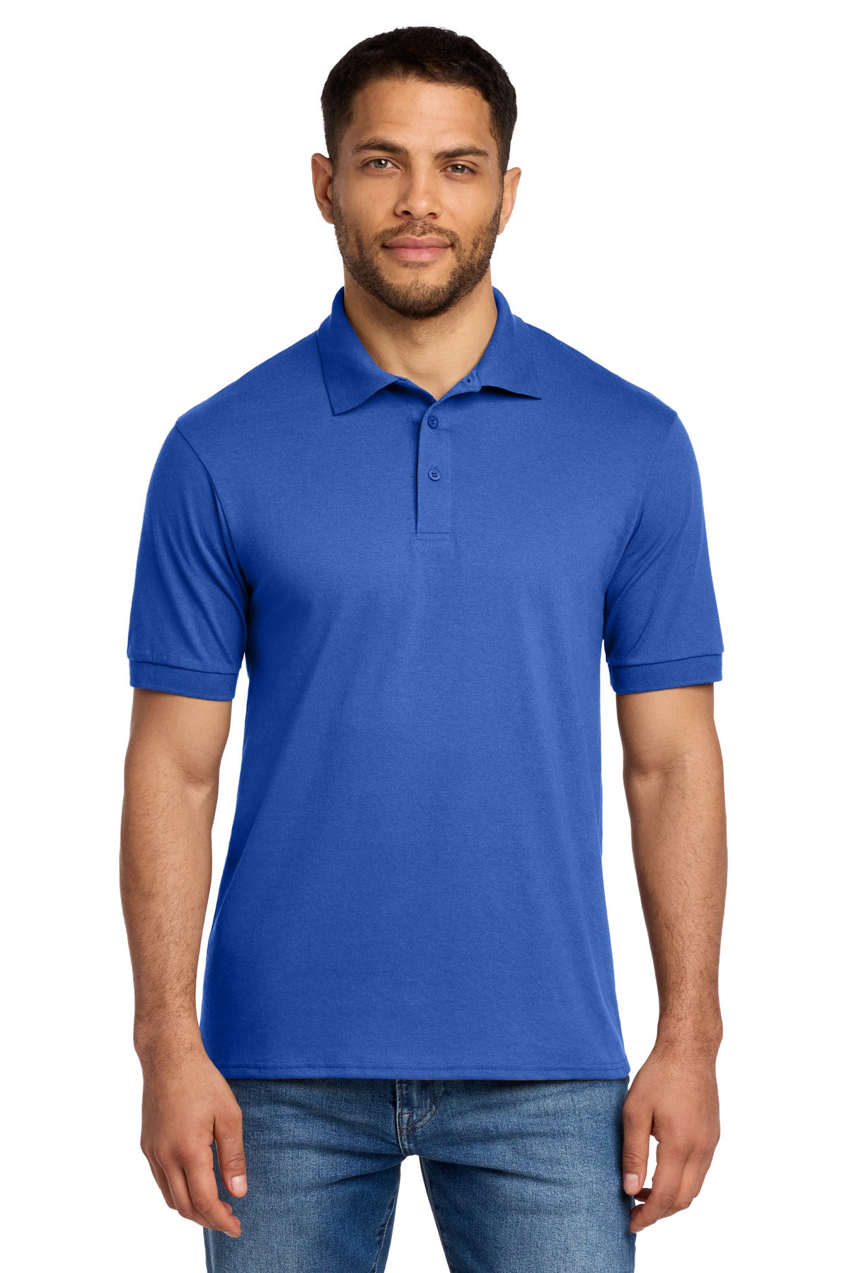 Port & Company Tall Core Blend Jersey Knit Polo - Royal - front