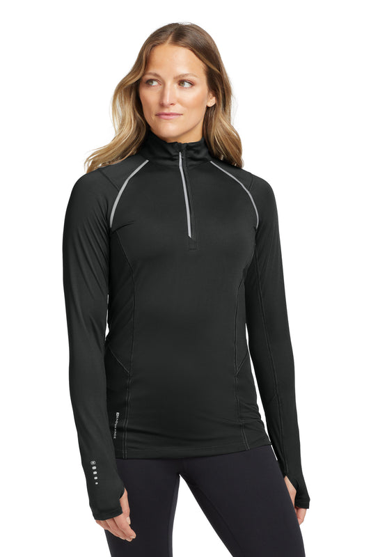 OGIO Women's Nexus 1/4-Zip Pullover - Blacktop - front