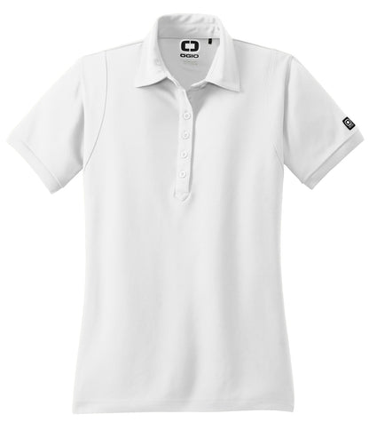 OGIO Jewel Polo - Bright White - flat front