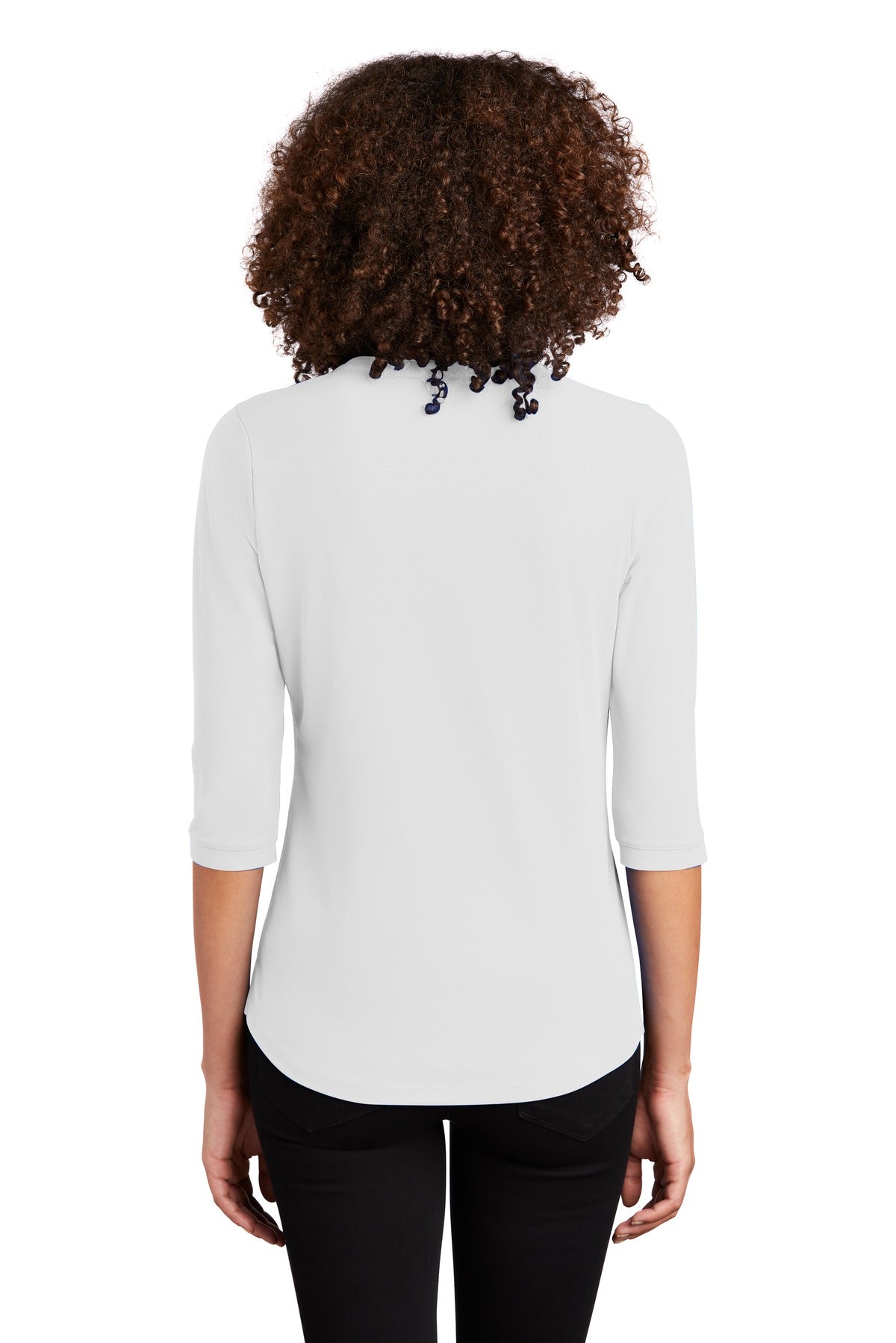 OGIO Women's Jewel Henley - Bright White - back