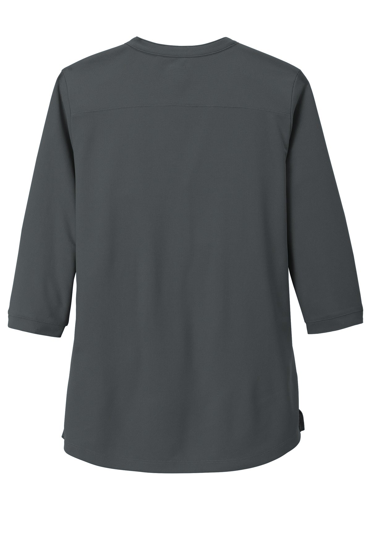 OGIO Women's Jewel Henley - Diesel Grey - flat back