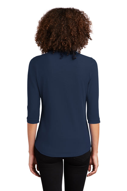 OGIO Women's Jewel Henley - Navy - back