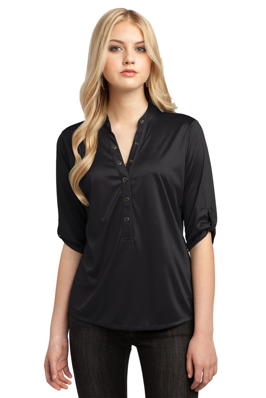 OGIO Crush Henley - Blacktop - front