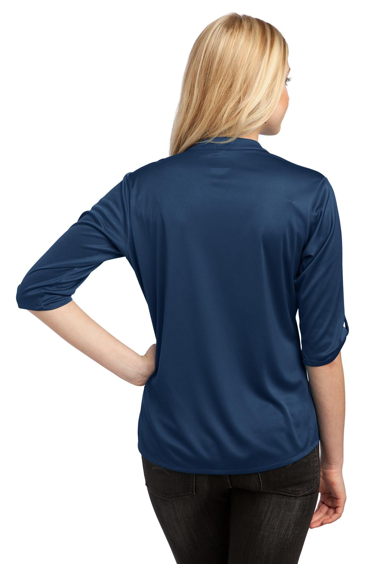 OGIO Crush Henley - Blue Indigo - back
