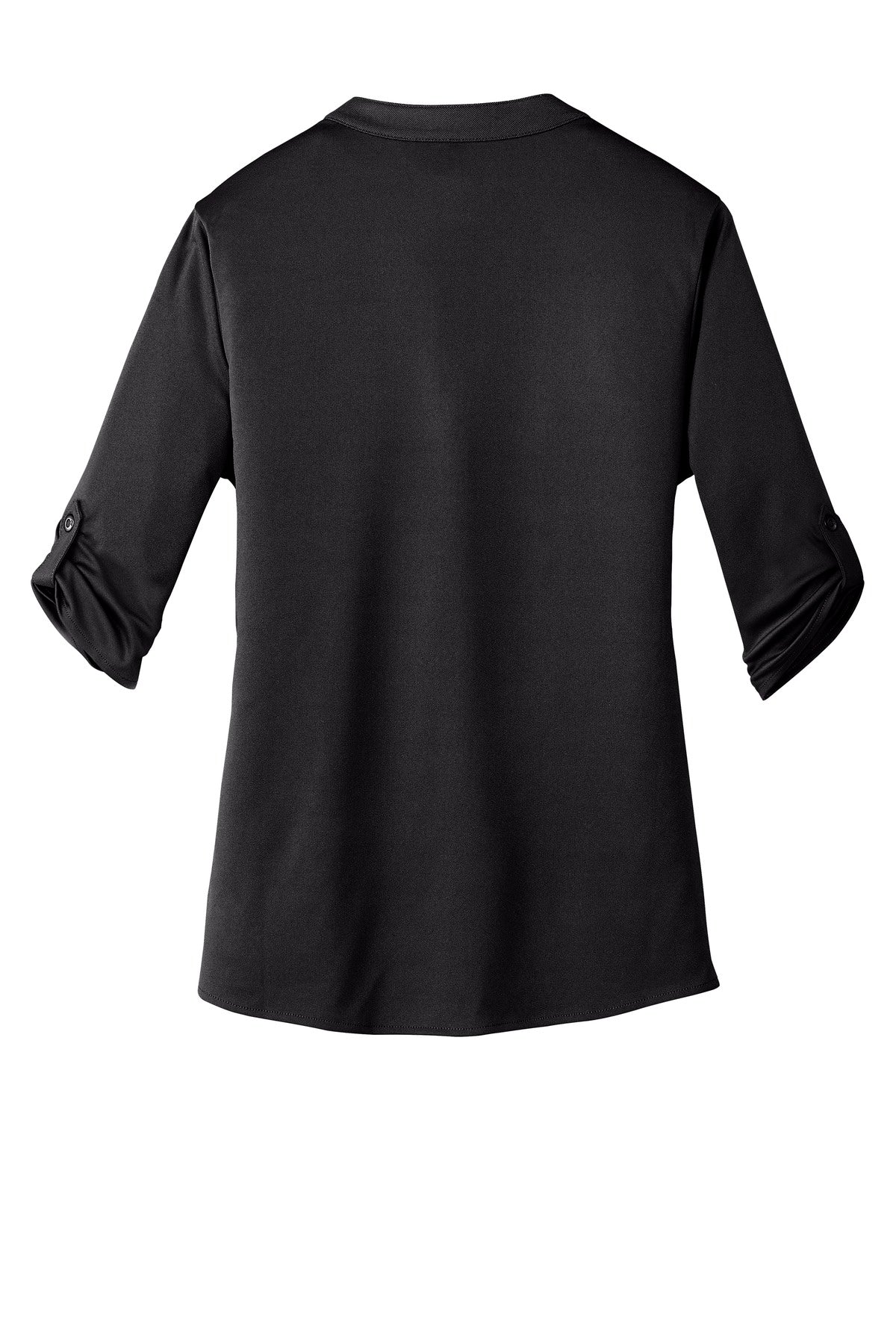 OGIO Crush Henley - Blacktop - flat back