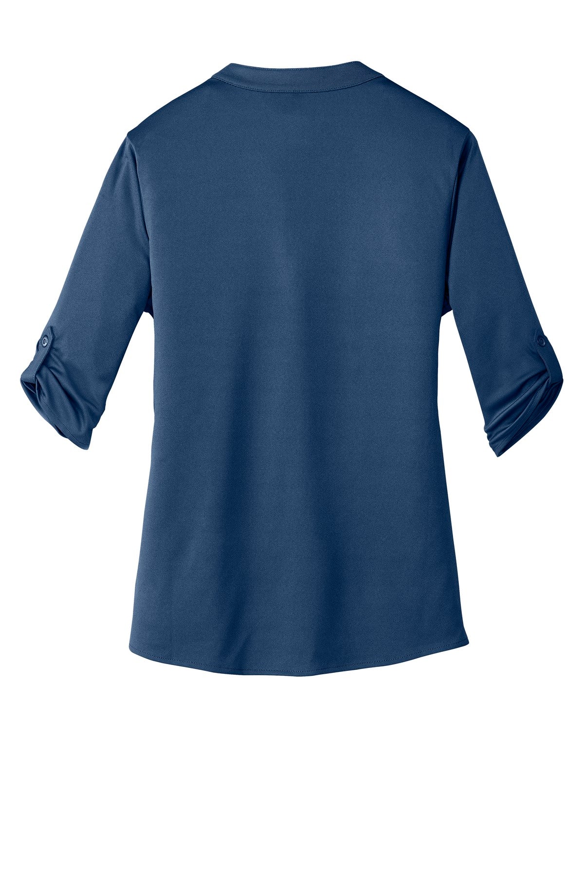 OGIO Crush Henley - Blue Indigo - flat back