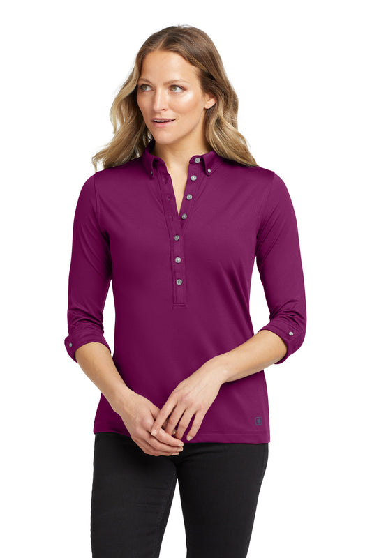 OGIO Women's Gauge Polo - Berry Burst - front