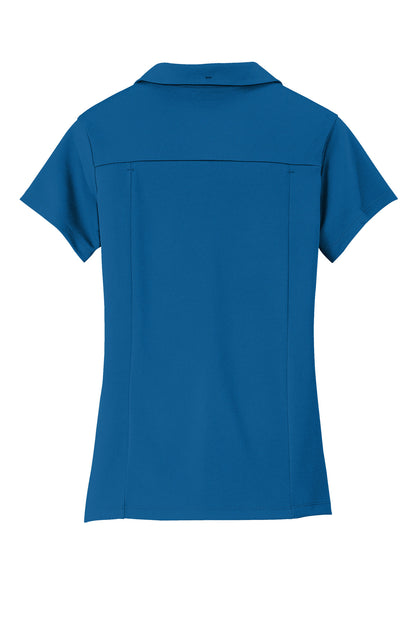 OGIO Women's Framework Polo - Bolt Blue - flat back