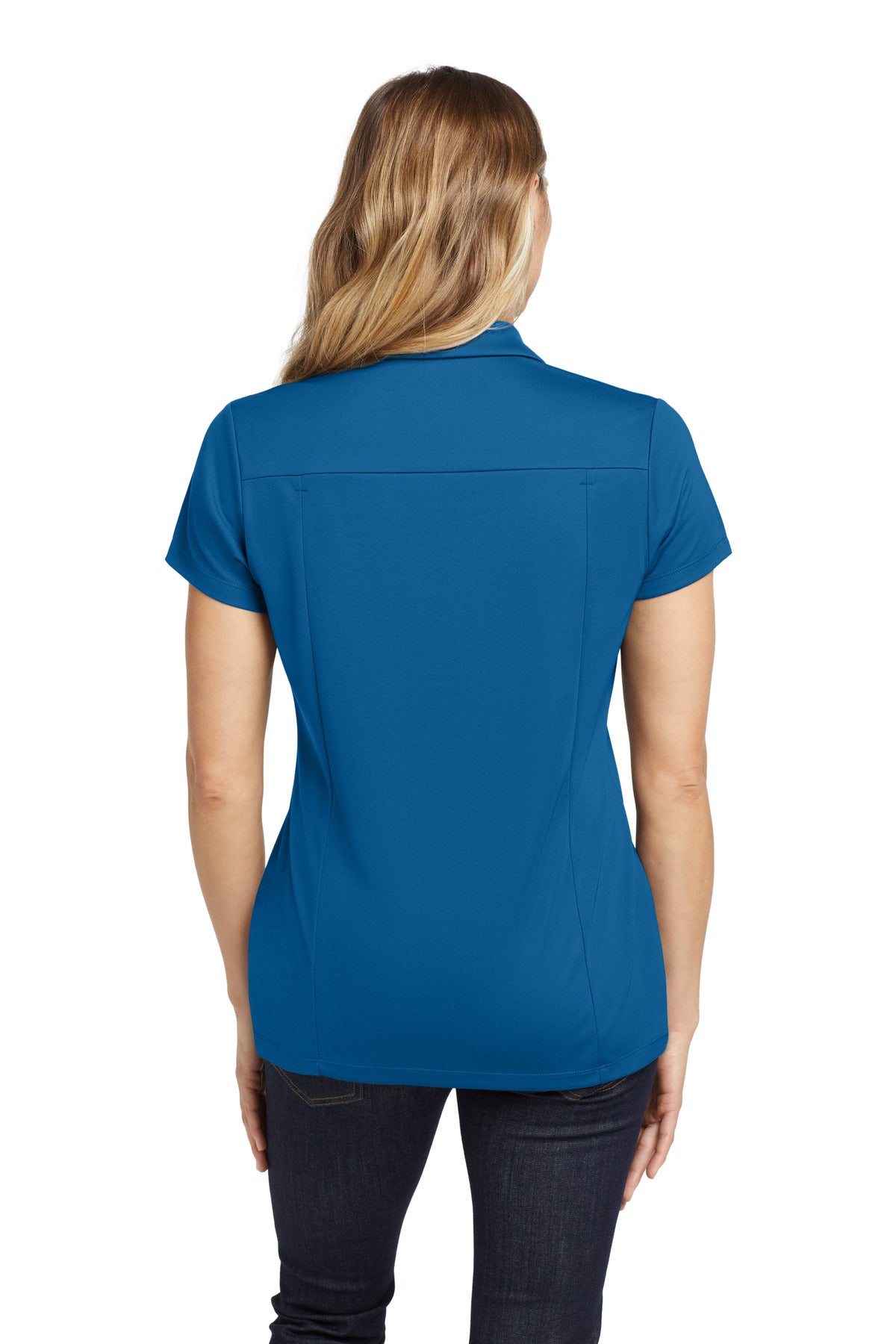 OGIO Women's Framework Polo - Bolt Blue - back