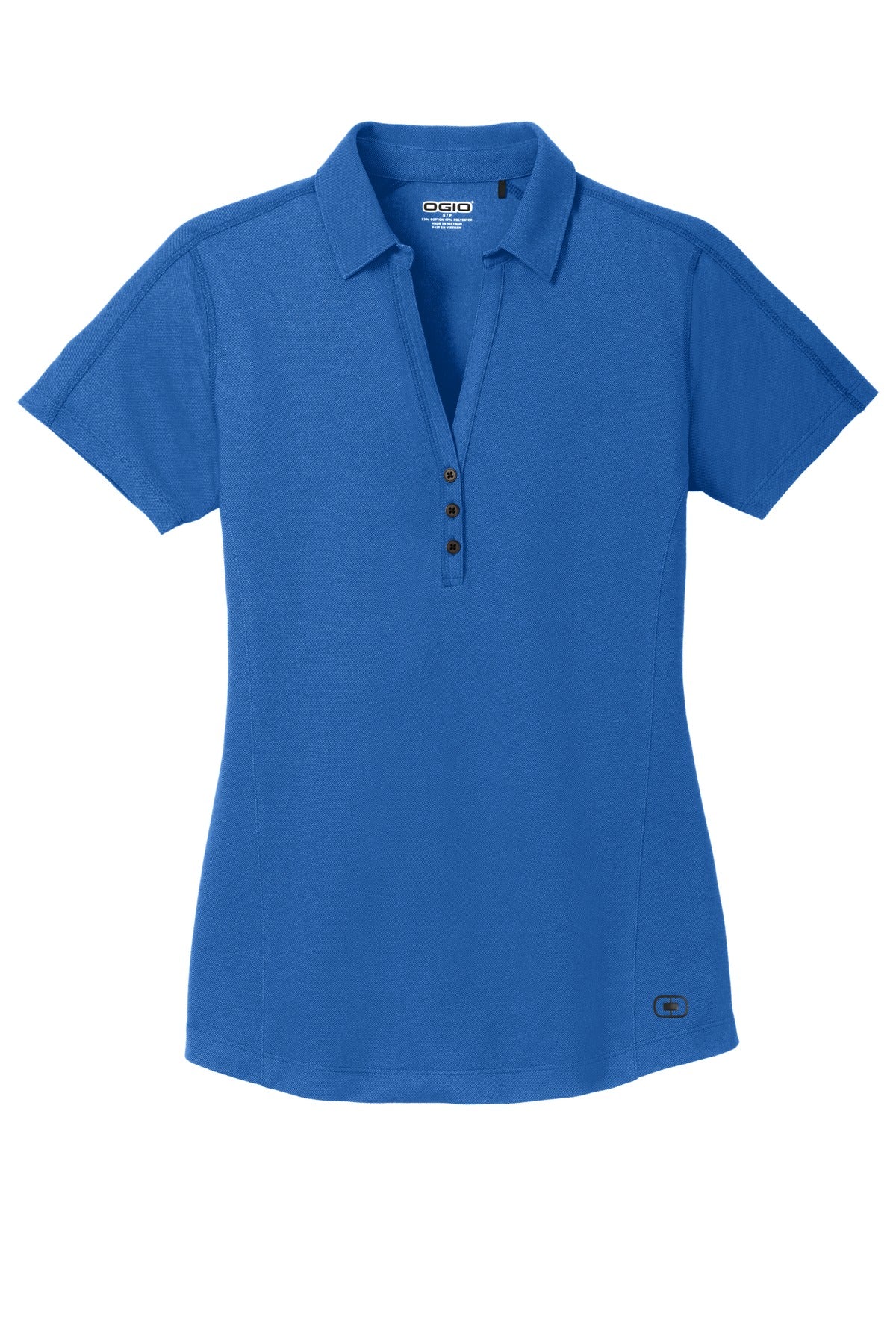 OGIO Women's Onyx Polo - Electric Blue - flat front
