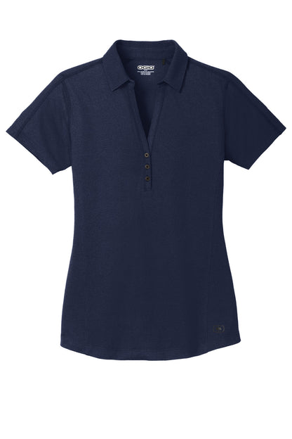 OGIO Women's Onyx Polo - Navy - flat front