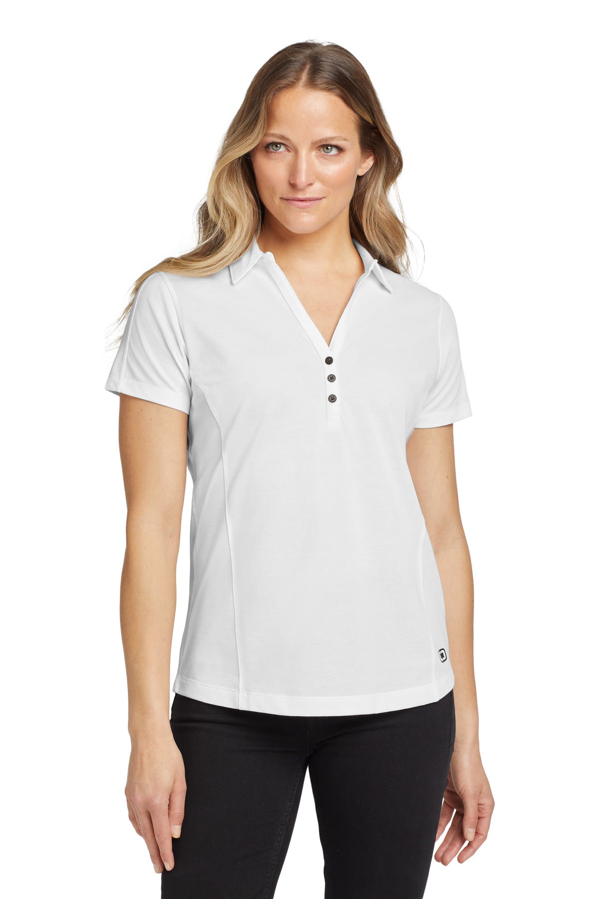 OGIO Women's Onyx Polo - White - front