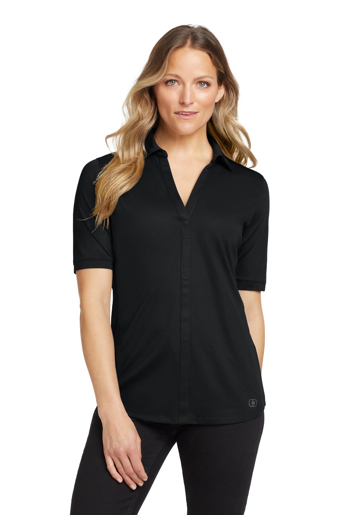 OGIO Women's Metro Polo - Blacktop - front