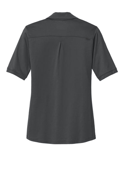 OGIO Women's Metro Polo - Diesel Grey - flat back