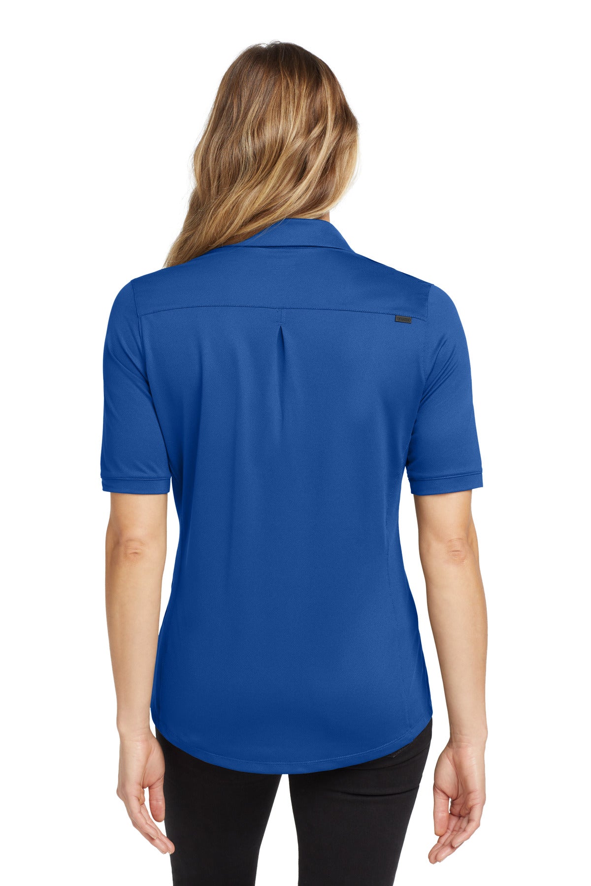 OGIO Women's Metro Polo - Enzyme Blue - back