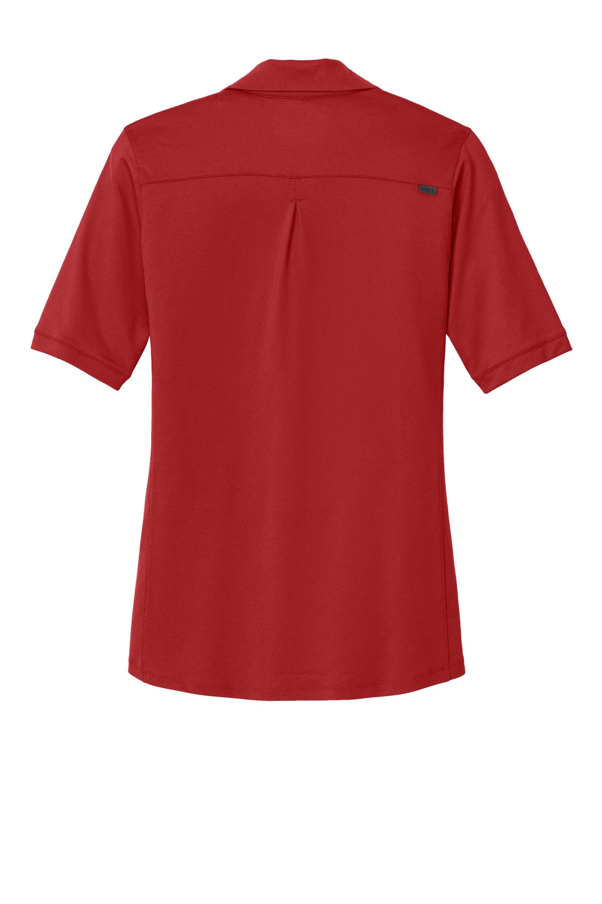 OGIO Women's Metro Polo - Ripped Red - flat back