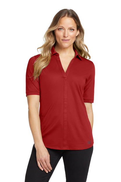 OGIO Women's Metro Polo - Ripped Red - front