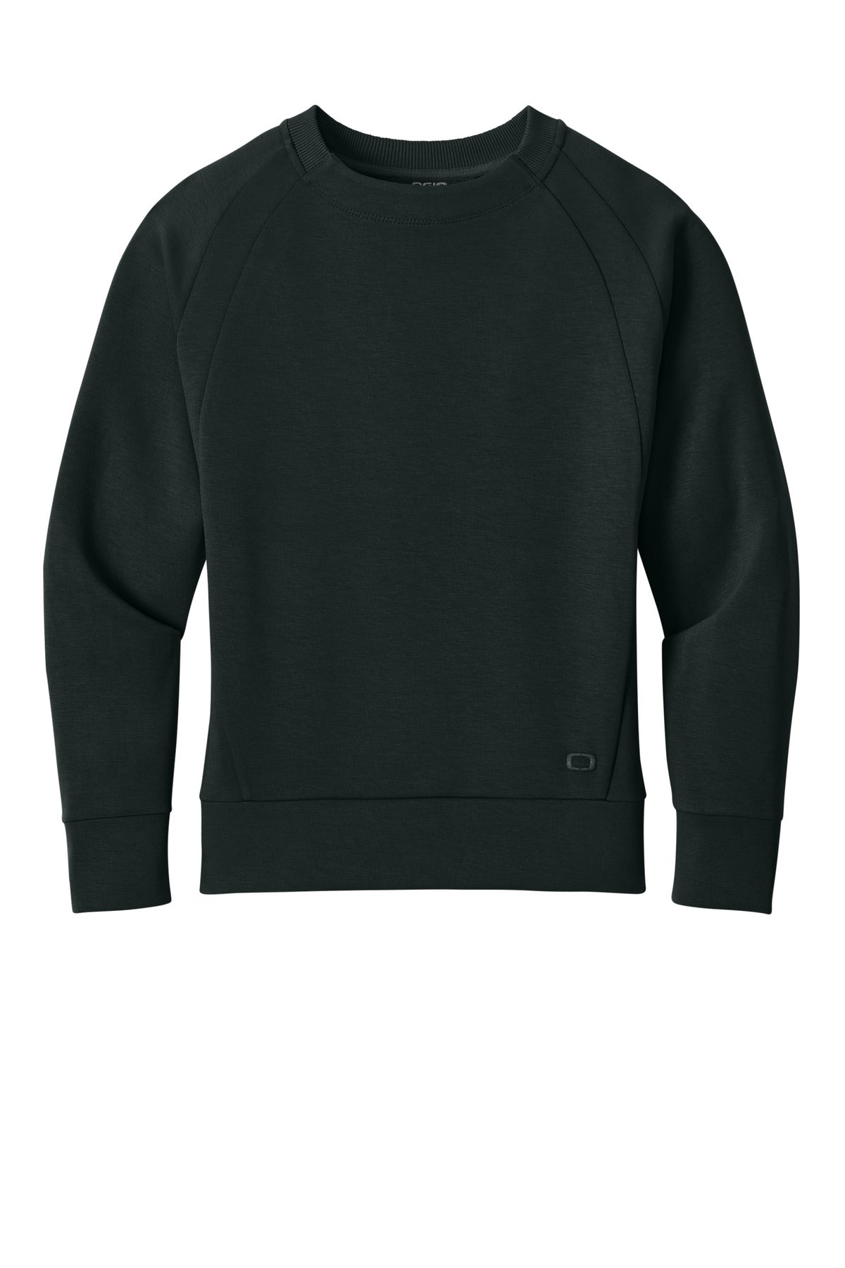 OGIO Women's Transcend Pullover - Blacktop - flat front