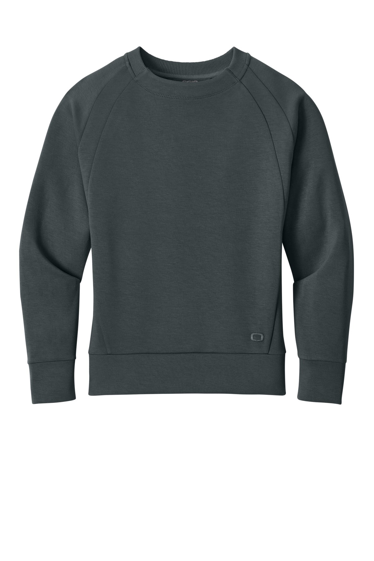OGIO Women's Transcend Pullover - Tarmac Grey - flat front