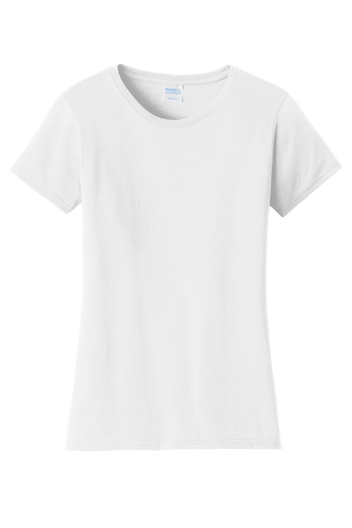 Port & Company Women's Fan Favorite Tee - White - flat front