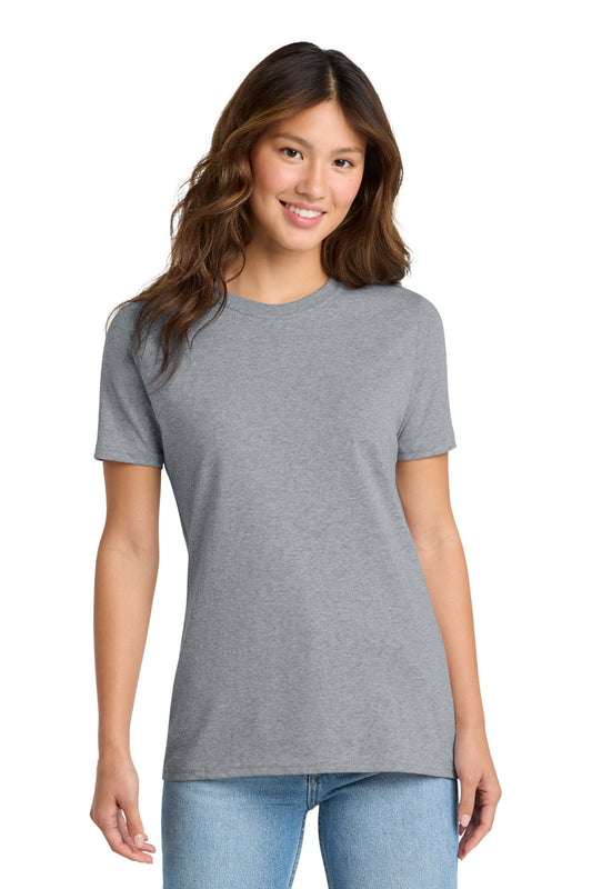 Port & Company Women's Core Cotton Tee - Athletic Heather - front