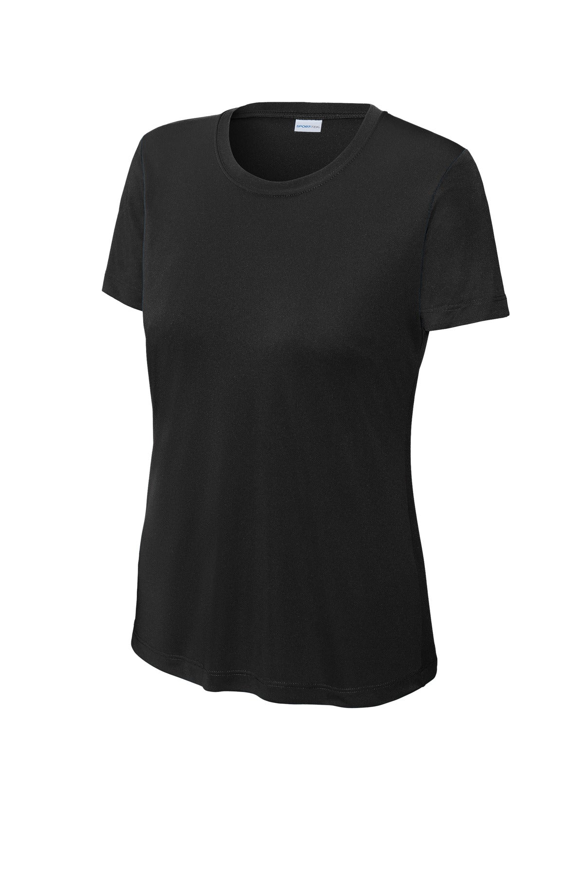 Sport-Tek Women's PosiCharge Competitor Tee - Black - flat front
