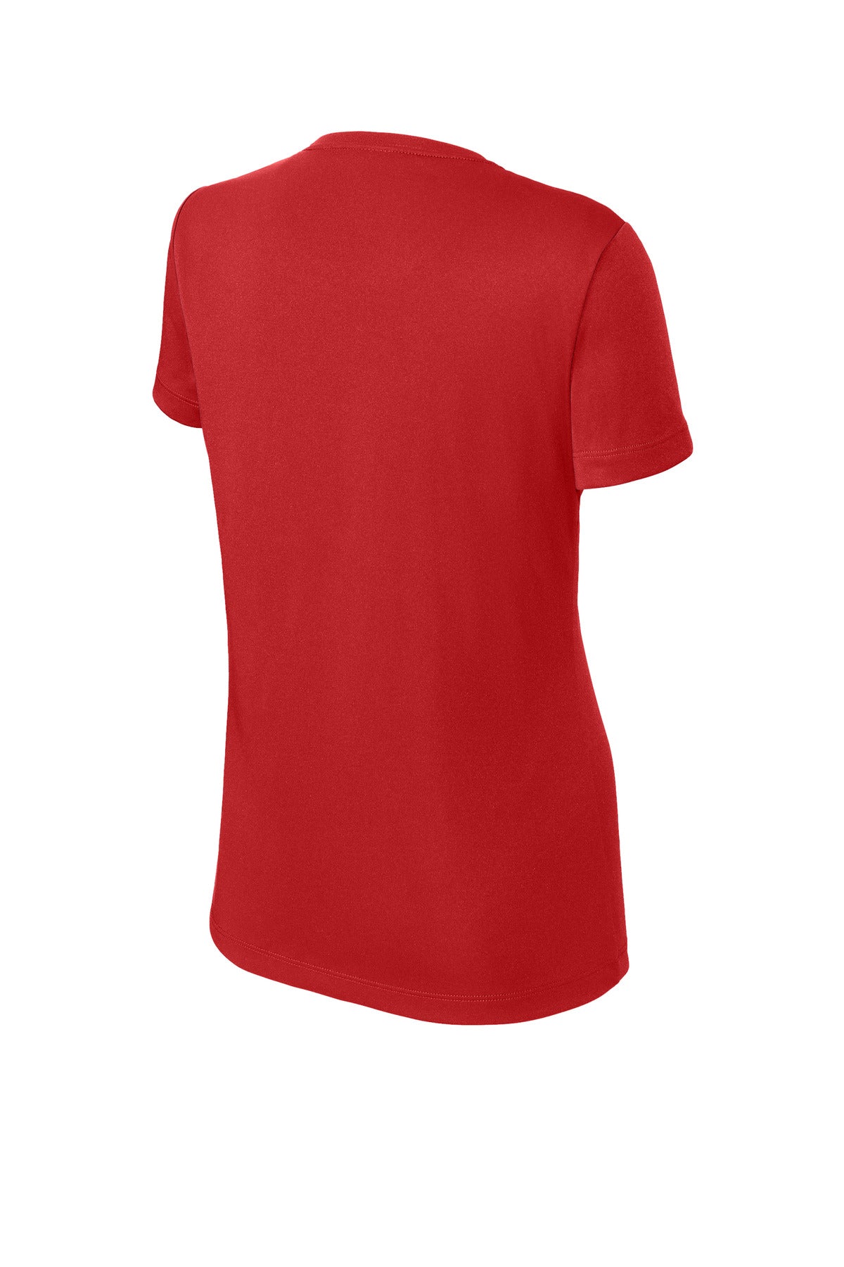 Sport-Tek Women's PosiCharge Competitor Tee - Deep Red - flat back