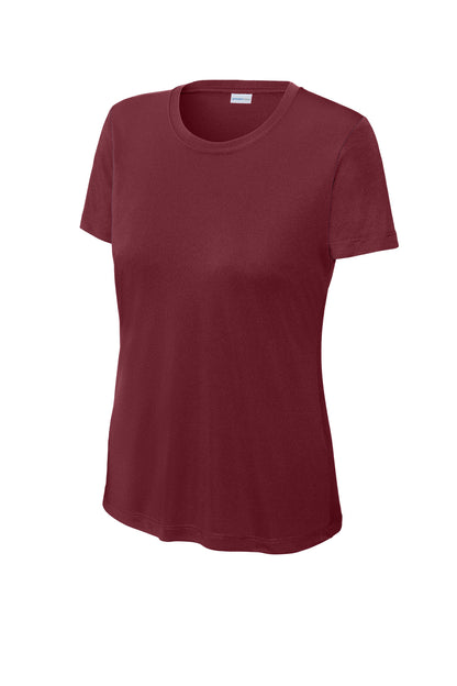 Sport-Tek Women's PosiCharge Competitor Tee - Maroon - flat front