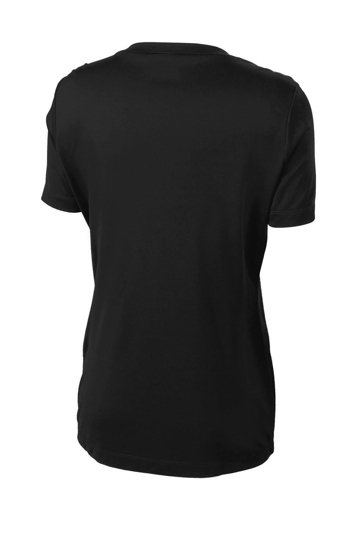 Sport-Tek Women's PosiCharge Competitor Tee - Black - flat back