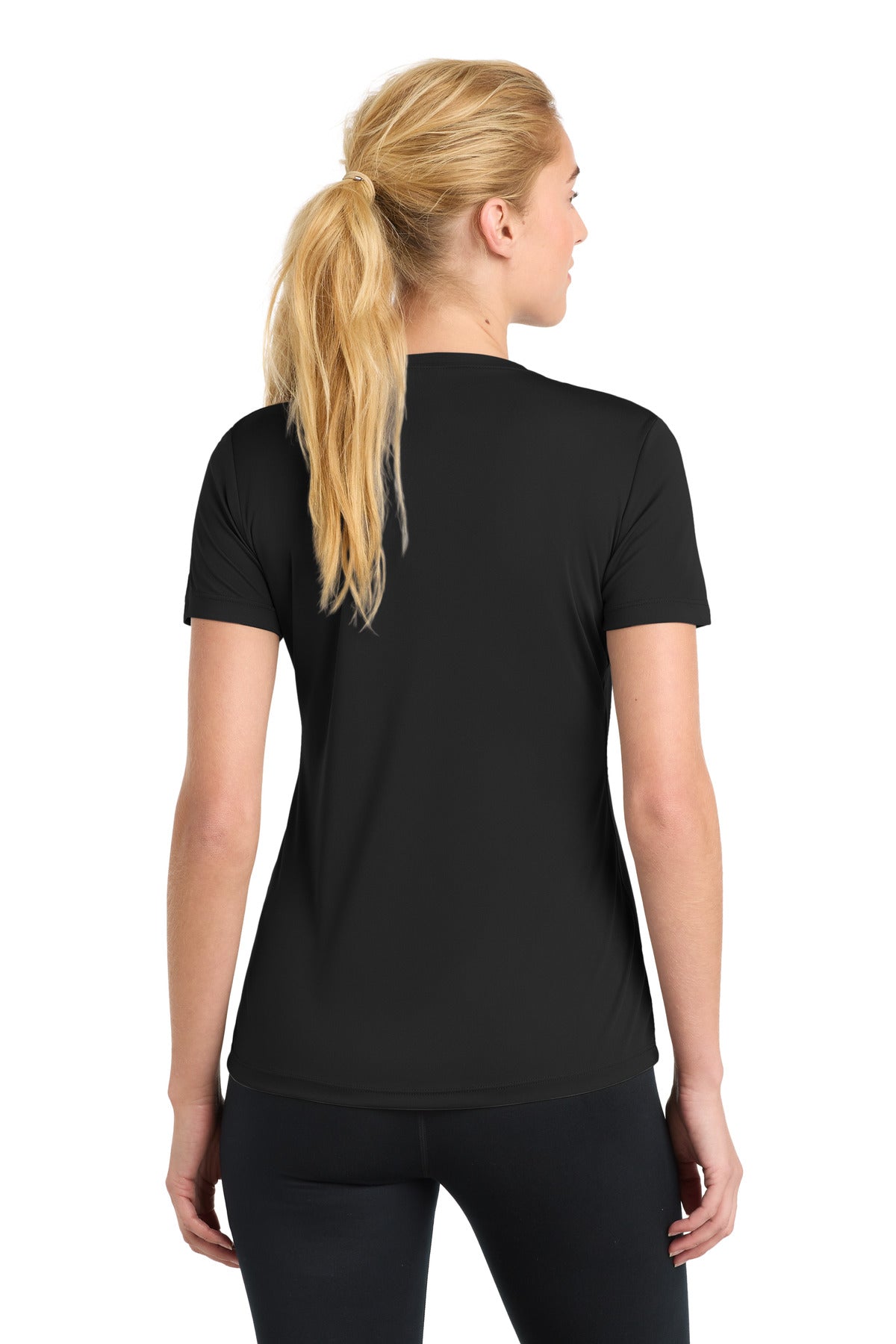 Sport-Tek Women's PosiCharge Competitor Tee - Black - back