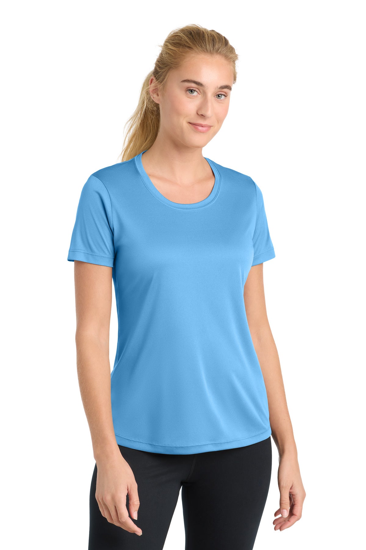 Sport-Tek Women's PosiCharge Competitor Tee - Carolina Blue - front