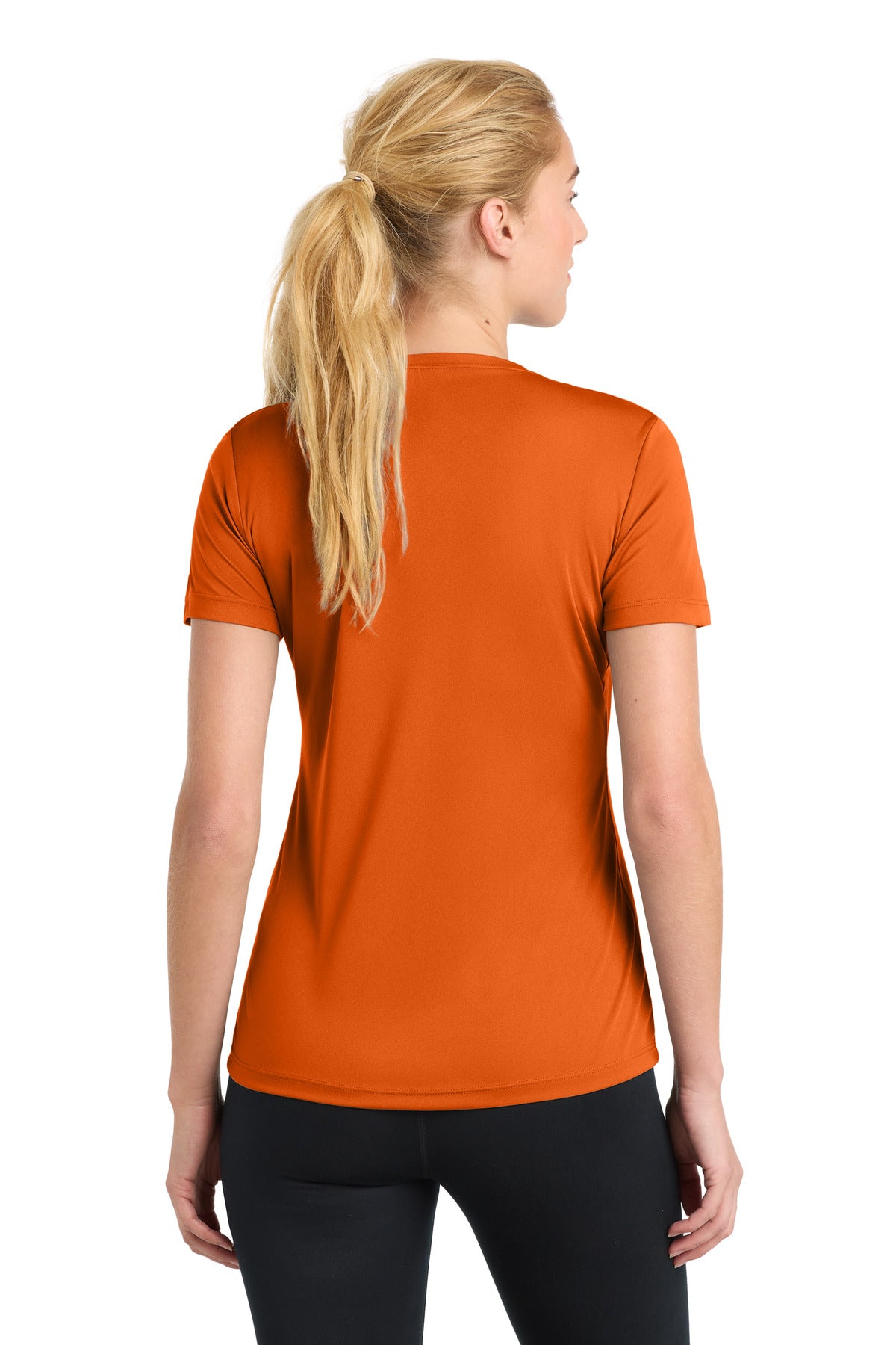 Sport-Tek Women's PosiCharge Competitor Tee - Deep Orange - back