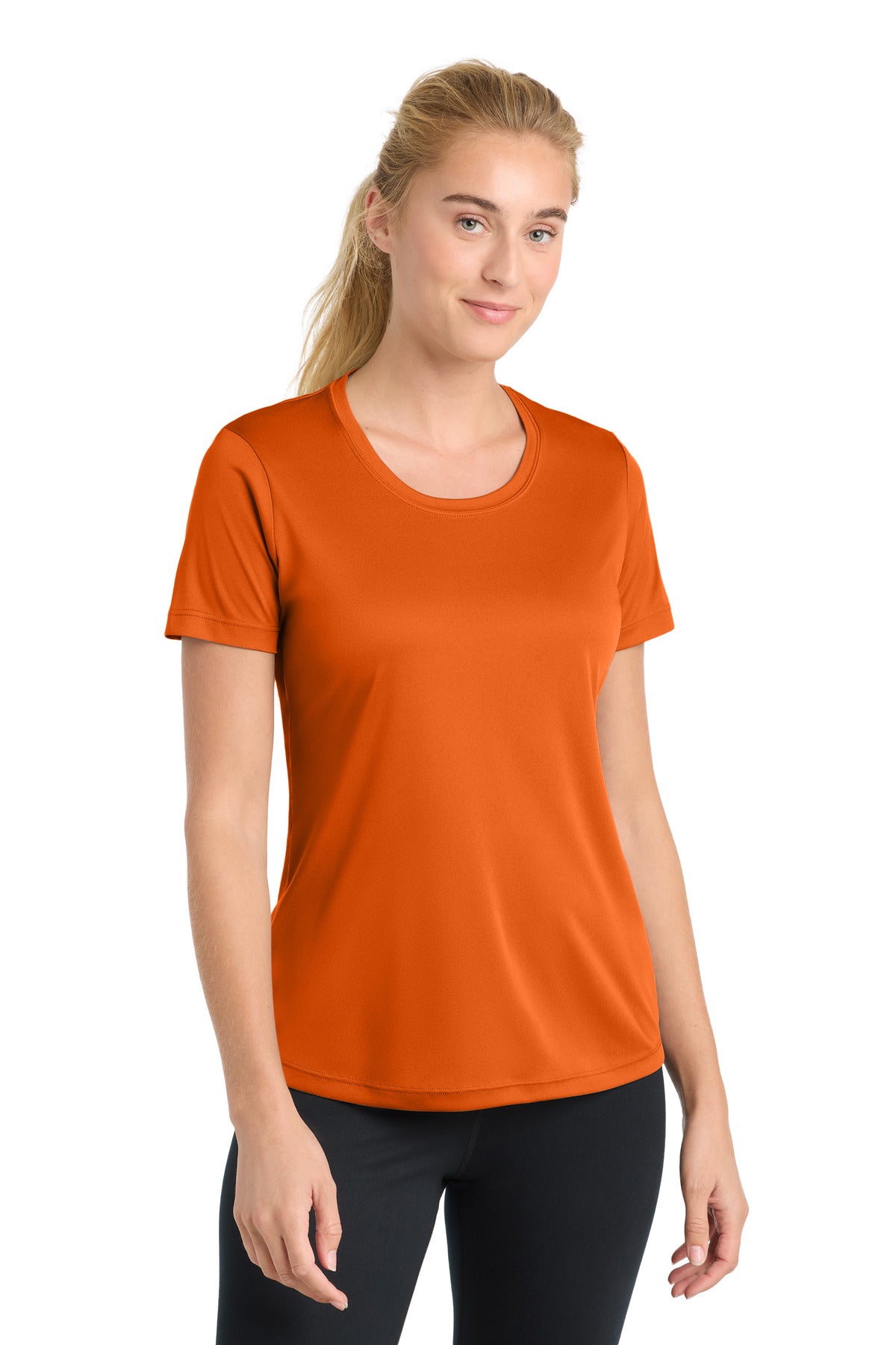 Sport-Tek Women's PosiCharge Competitor Tee - Deep Orange - front