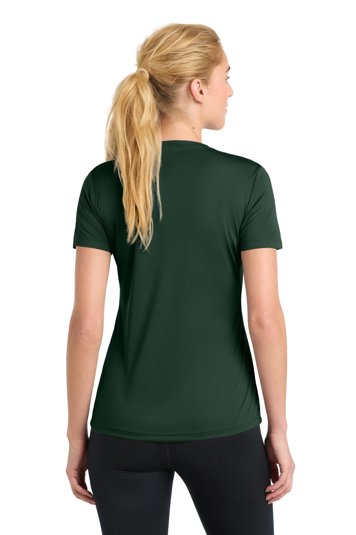 Sport-Tek Women's PosiCharge Competitor Tee - Forest Green - back
