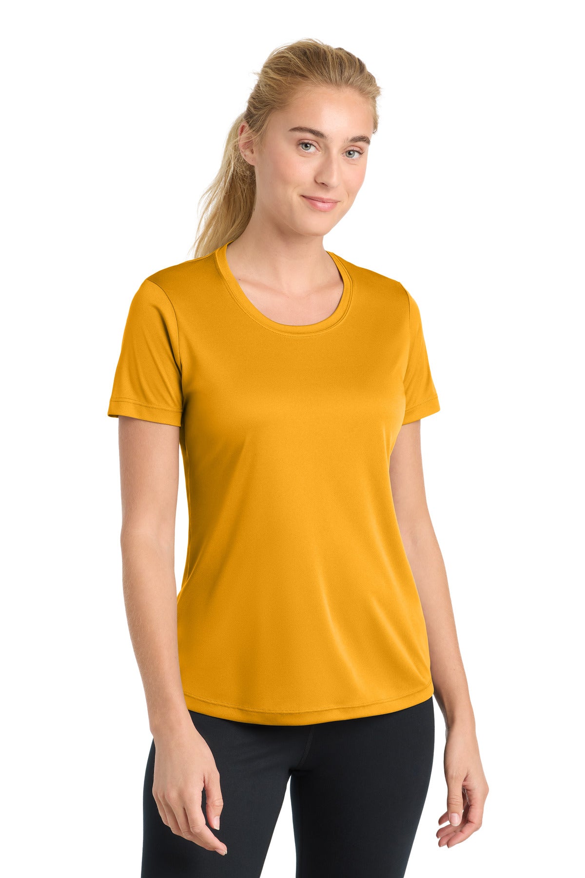 Sport-Tek Women's PosiCharge Competitor Tee - Gold - front