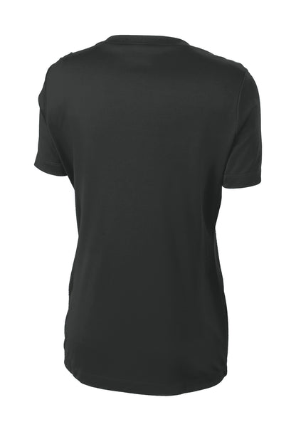 Sport-Tek Women's PosiCharge Competitor Tee - Iron Grey - flat back