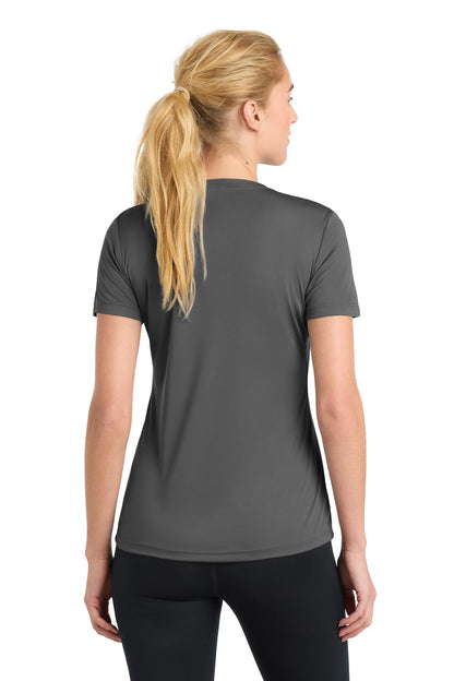 Sport-Tek Women's PosiCharge Competitor Tee - Iron Grey - back