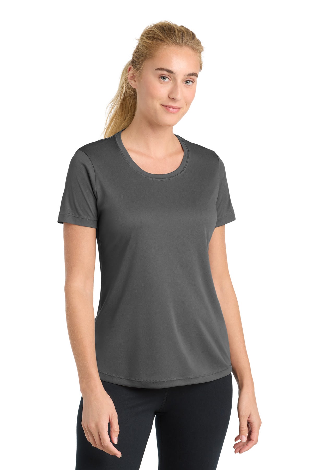 Sport-Tek Women's PosiCharge Competitor Tee - Iron Grey - front