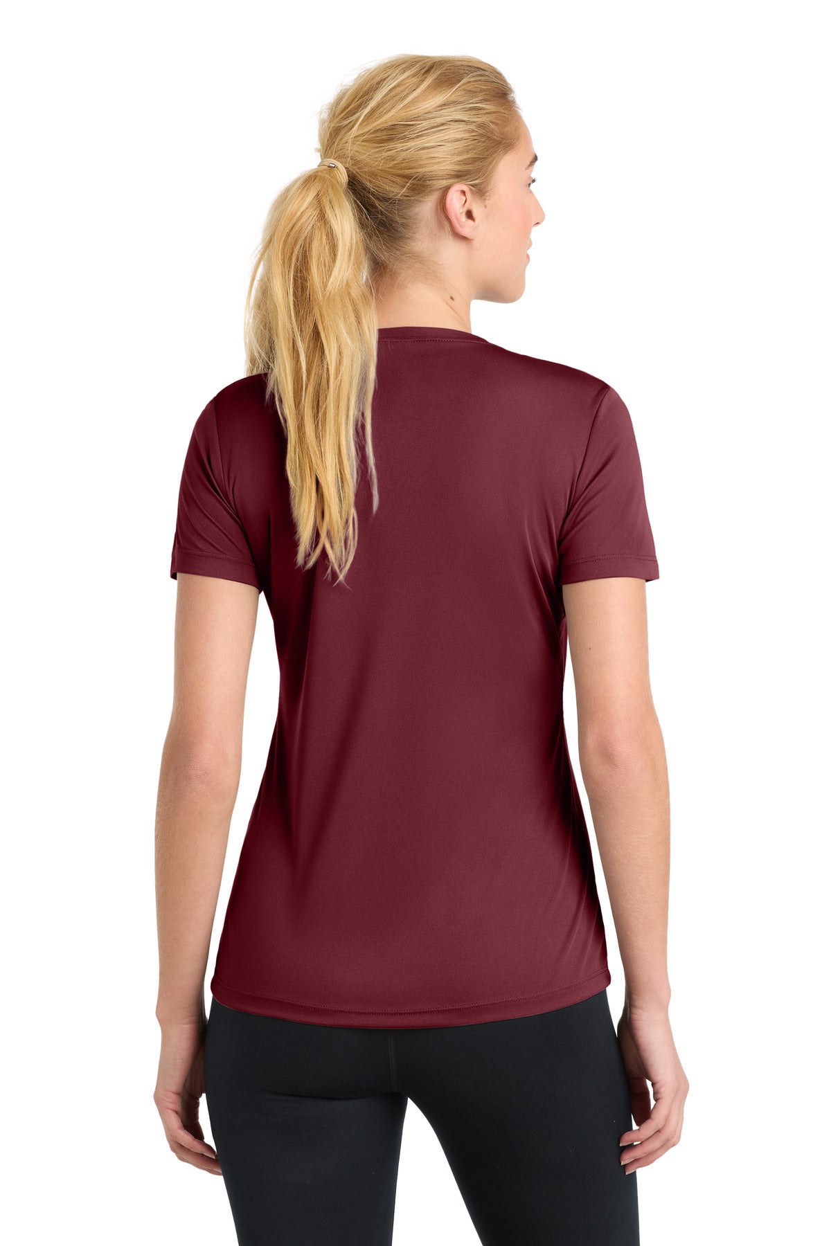 Sport-Tek Women's PosiCharge Competitor Tee - Maroon - back