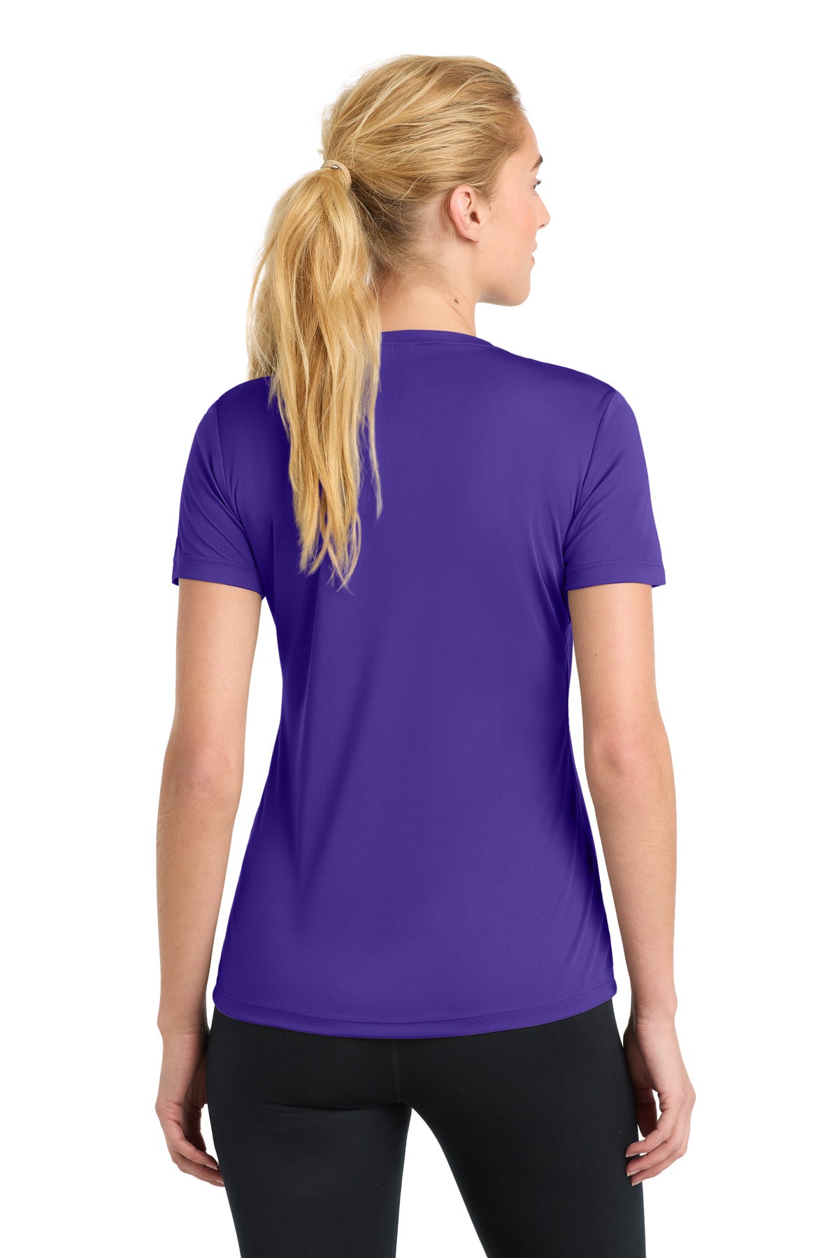 Sport-Tek Women's PosiCharge Competitor Tee - Purple - back