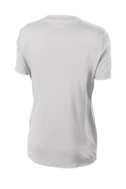 Sport-Tek Women's PosiCharge Competitor Tee - Silver - flat back