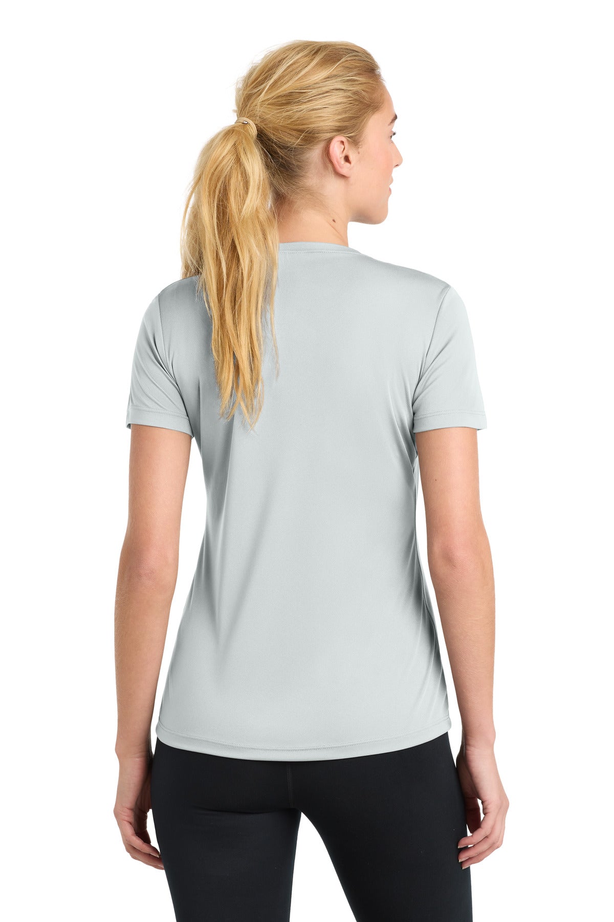 Sport-Tek Women's PosiCharge Competitor Tee - Silver - back