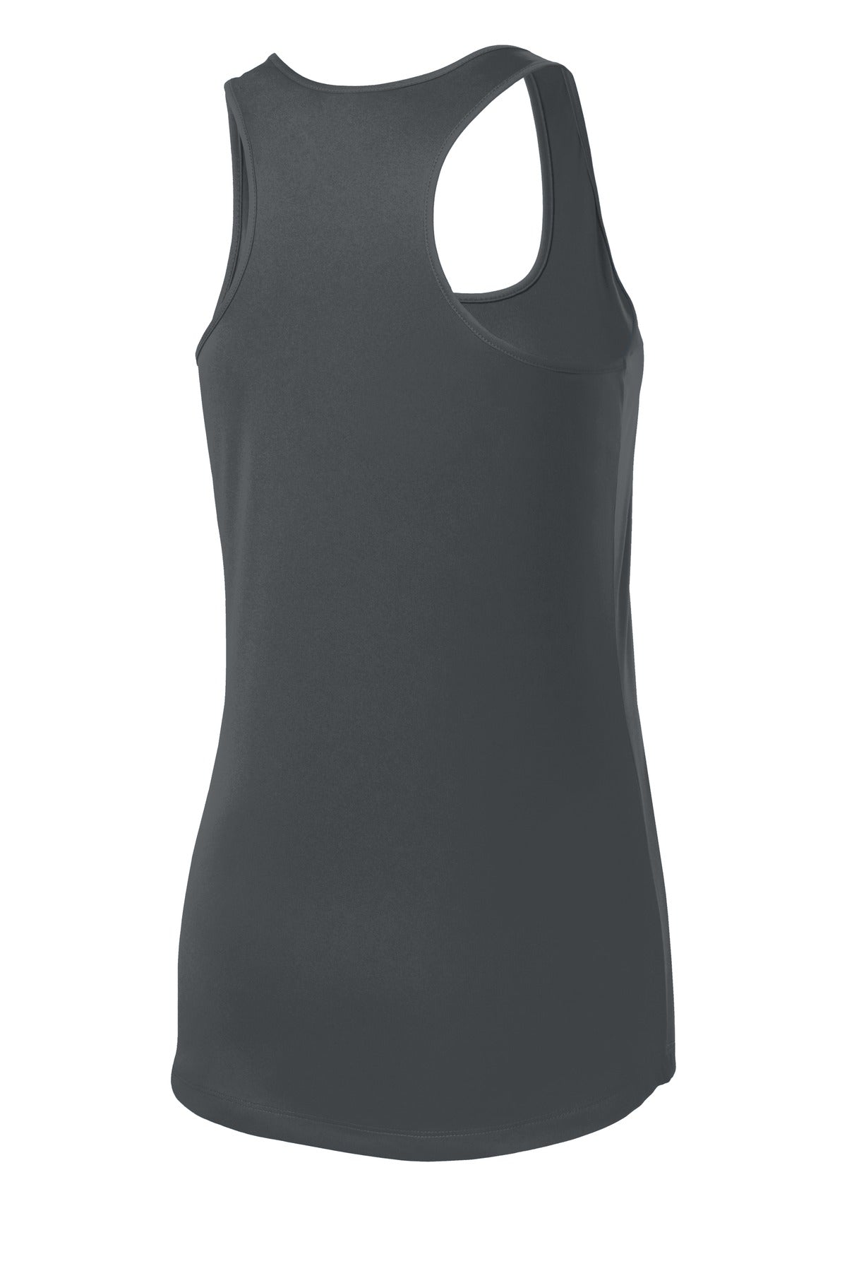 Sport-Tek Women's PosiCharge Competitor Racerback Tank - Iron Grey - flat back