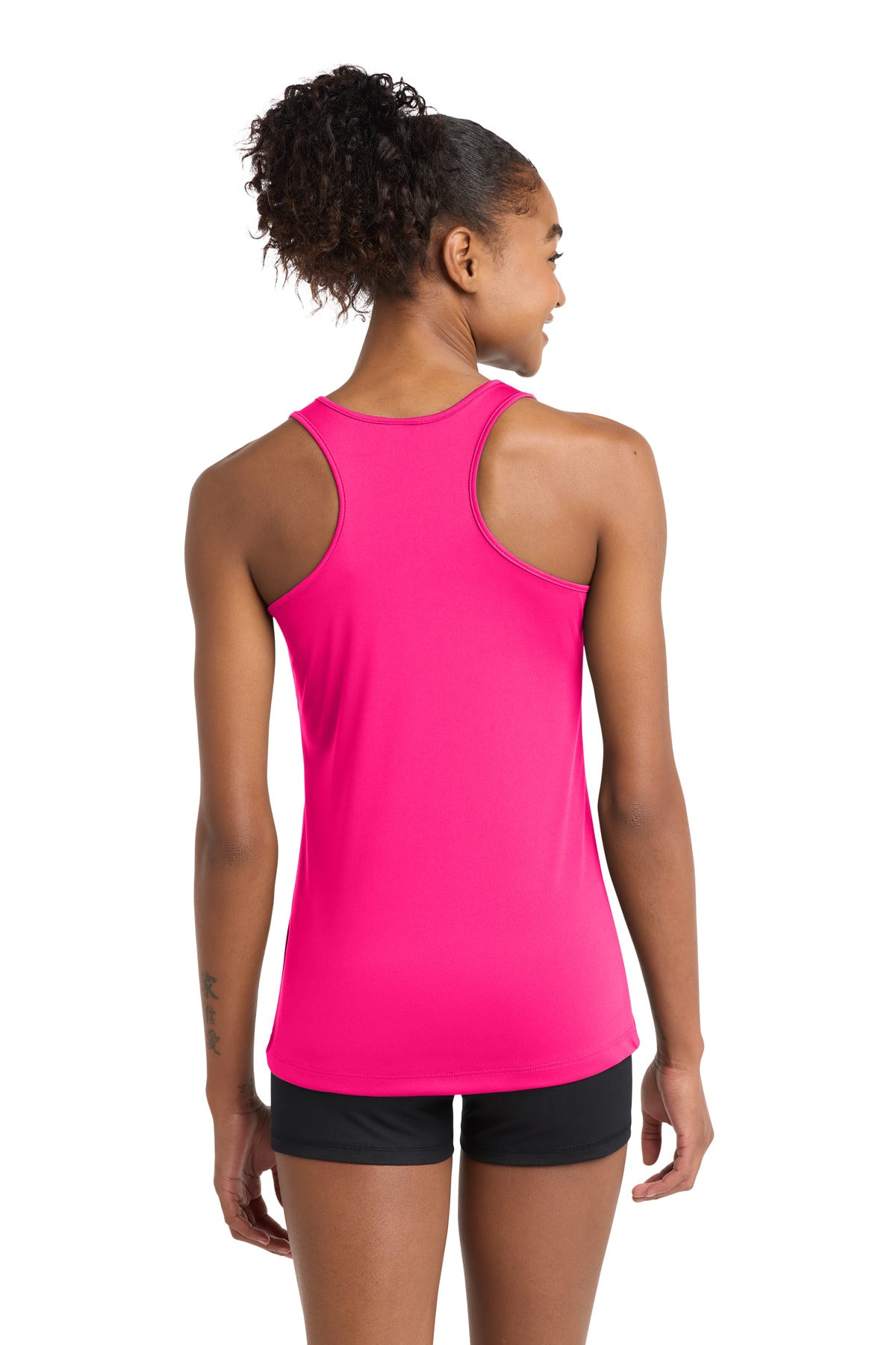 Sport-Tek Women's PosiCharge Competitor Racerback Tank - Neon Pink - back