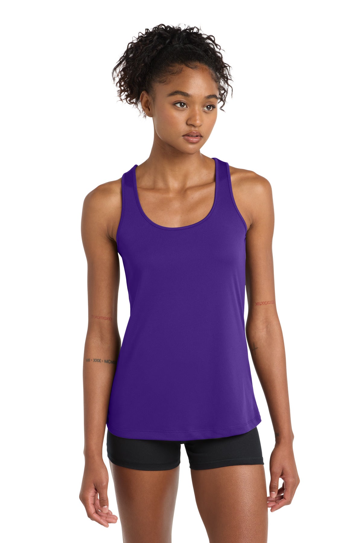 Sport-Tek Women's PosiCharge Competitor Racerback Tank - Purple - front