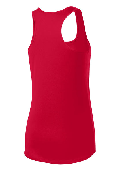 Sport-Tek Women's PosiCharge Competitor Racerback Tank - True Red - flat back