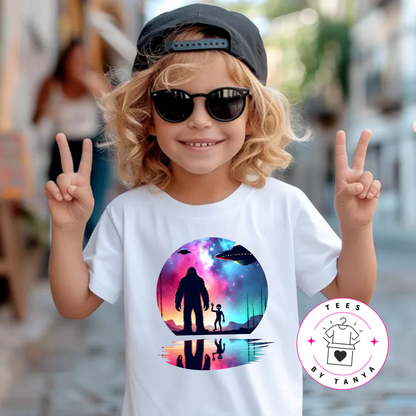 Youth Bigfoot & Alien Shirt